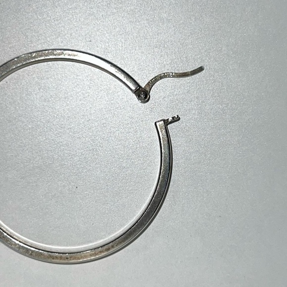 Sterling Silver Hoop Earrings - Picture 6 of 6